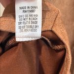 THML  flutter sleeve suede midi dress in camel large Photo 5