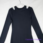 White House | Black Market New! FORME Rib Long Sleeve Cutout Dress black ,size L Photo 11