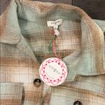Umgee NWT  Brushed Twill Plaid Shacket Sz M Photo 7