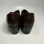 Clarks brown leather pumps comfort shoes size 9.5 Photo 3