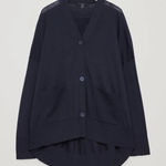 COS  Black Back Drape Cardigan Photo 0