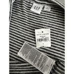 Gap Womens Top Size L Black White Stripe Pullover Stretch Round Neck Long Sleeve Photo 4