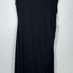 Chelsea28 ‎ Black High Neck Sheath Maxi Dress Chic Wedding Guest Date Night Photo 0