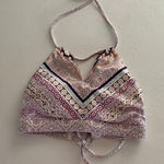 Athleta  Printed Halter Swim Top Small | Adjustable Boho Bikini Top Summer Beachw Photo 0