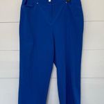 Chico's Weekends by Chico’s Women’s 1 Royal Blue Cropped Pants Photo 0