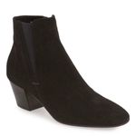 AQUATALIA Faylynn Waterproof Suede Black Booties Photo 0