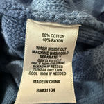 Wonderly NWT Blue Tie Dye Cable Knit Sweater Size Large Photo 7