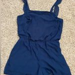 Navy blue dressy Romper Size L Photo 0