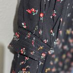 American Eagle Women's  Outfitters Black Ditzy Floral Long Sleeve Mini Dress M Photo 4