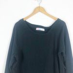 Free People Beach Mercer Textured Side Vent Tunic Top Large Black Loungewear Photo 3