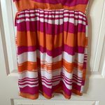 Jack by BB Dakota Jack Jamband‎ Wave Dress Striped Sleeveless Fit & Flare Pink Orange 4 Photo 5