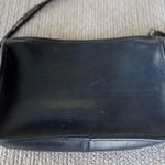Vintage 80’s 90’s Magid Navy Blue Leather Double Strap Brass Rectangular Purse Photo 9