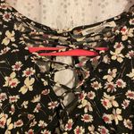 American Eagle  Black Floral Romper XXS Photo 3