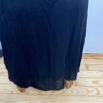 Reformation Ingrid Black Maxi Event Dress Slit Chiffon Strapless Spaghetti Strap Photo 7