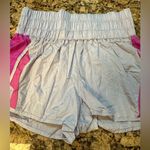 Free People The‎ Way Home Colorblock White Purple Short Size Large Photo 1