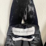 Urban Outfitters  Black Velvet Velour Crop Overalls Jumpsuit Photo 4