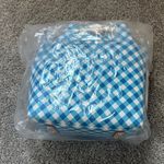 Dooney & Bourke Blue and White Checkered Shoulder Bag Photo 4