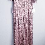 JS Collections  Embroidered Mesh Flutter Sleeve Elegant Lace Evening Gown Photo 8