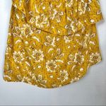 Madewell Silk One-Shoulder Ruffle Top in Yellow Assam Floral S Photo 7