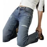 PacSun Jordyn Low Rise Straight Leg Jeans Ripped Dark Blue Wash NWT Cassie Sz 27 Photo 3