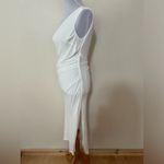 Bardot Rosalie One Shoulder Sheath Midi Dress Orchid White Womens Size Small Photo 6