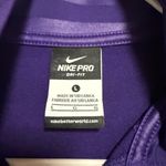 Nike  Dri-Fit Purple Striped Quarter-Zip Pullover Photo 4