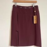 MANIGANCE PARIS dark purple Mini skirt NWT​​​​​​​​​​​​​​​​​​​​​ Size 8 Photo 2