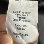 J.Crew  Plaid Wool Blend Double Breasted Pea Coat Jacket Blue Gray Size‎ 6 Photo 15