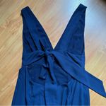 Fame and Partners Navy Tie Back Cut Out Dress Photo 9
