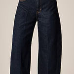 J.Crew  Petite Barrel Jean in Rinse Wash CK265 Size 26P Dark Wash Barrel Leg Photo 0