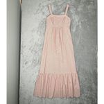 Waverly Grey Dress Womens Medium Orange Cream Striped Tiered Peasant Bohemian‎ Photo 1