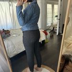 Slate + Willow Women’s Blue Moto Small Leather Jacket Photo 2