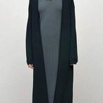 ZARA Women's Blue Grey Long Open Front Jacket Duster Cardigan Sweater Size M Photo 0