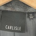 Carlisle Blazer Women's 10 Grey Faux Suede Suit Jacket Classic Preppy Cozy Work Photo 4