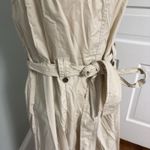Banana Republic NWT Belted Khaki Halter Dress Size Medium Cotton Pockets Photo 1