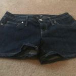 a.n.a . Women's Jean Mini Shorts Pockets Mid Rise Size 12 Blue Photo 0