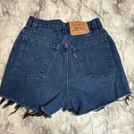 Levi's Vintage Levi’s Orange Tab Hi waisted shorts distressed cut size 9 dark wash boho Photo 1