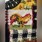 NWT vintage hand knit sweater vest Size M Photo 3