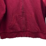 Faded Glory Y2K Sherpa Lined Hoodie Maroon Red XL Photo 5