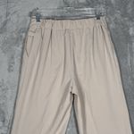 Susan Graver Cropped Pants Women's S Beige Button Hem Casual Minimalist Workwear Photo 4