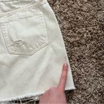 We The Free FREE PEOPLE Denim Frayhem A-Line Skirt Photo 5