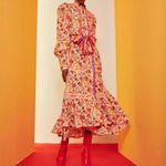 Celia B Orchid Midi Dress In Peach Size S Photo 16