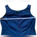 Vintage “Racing Green” Blue Button Down Midi Dress Photo 6