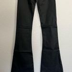 Edikted  Luna Faux Leather Flare Jeans in Black XS Photo 6