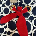 kim rogers  Navy and White Circle Midi Dress size 12P Photo 7