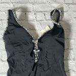 Tropical Escape Sears  One Piece Plunge Black White Swimsuit size 10 NEW women’s Photo 5