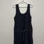 Current/Elliott The Zip Cargo Linen Washed Black Jumpsuit Size 2 (Medium) Photo 1