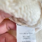 Madewell  Womens Beige‎ Merino Wool Long Sleeve Cable-knit Sweater Small Photo 4