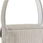 STAUD NWT Silver Tommy Beaded Bag Photo 1