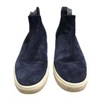 Vince Womens Newlyn Chelsea Boot Slip On Suede Navy Blue 6.5 Photo 1